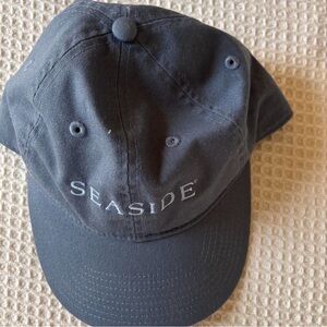 Seaside Embroidered Logo Baseball Cap - Black